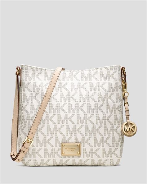 michael kors jet set white crossbody|michael kors women's jet set item lg crossbody.